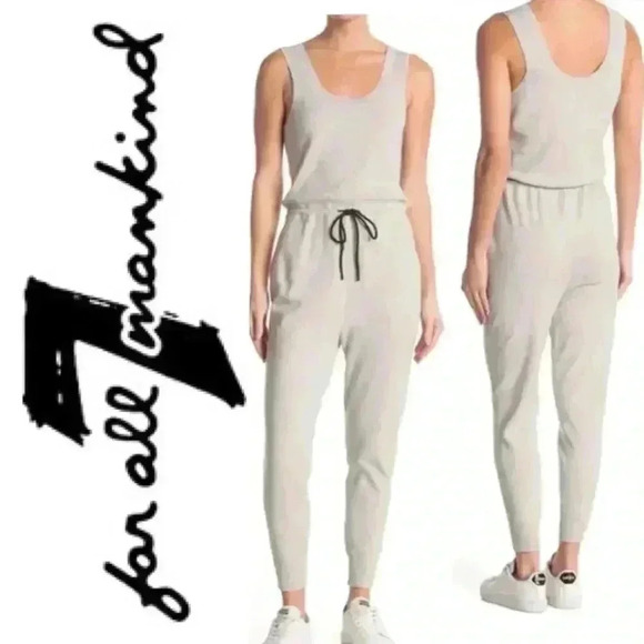 BNWT 7 for all Mankind Women’s Lounge jogger jumpsuit size S - Picture 1 of 4